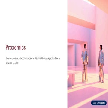 Proxemics Communication and Examples | PPTX