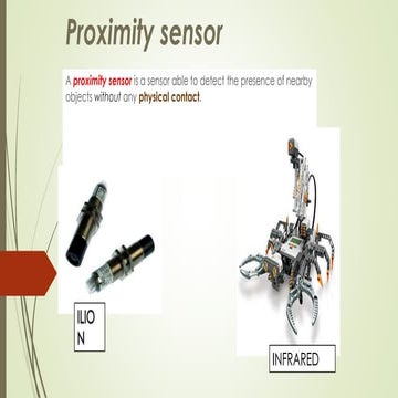 Proximity sensors | PPT