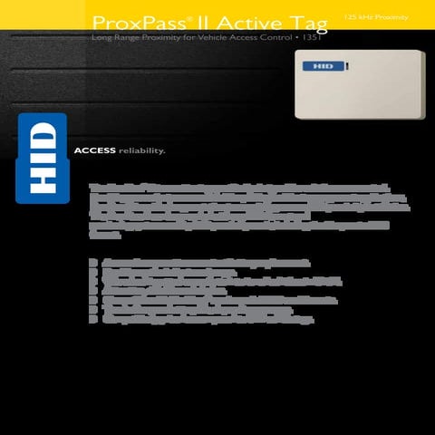 Proxpass ii ds_en | PDF