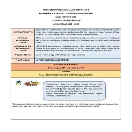 Proy. cientifico 3 octavo