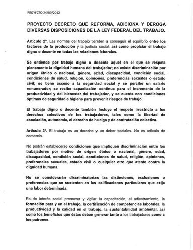 blogdeizquierda.com - Reforma Laboral (proyecto de dictamen)