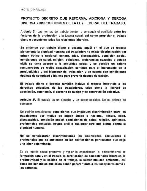 blogdeizquierda.com - Reforma Laboral (proyecto de dictamen)