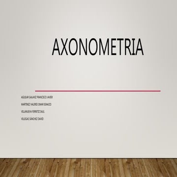 Proyecciones axonometria