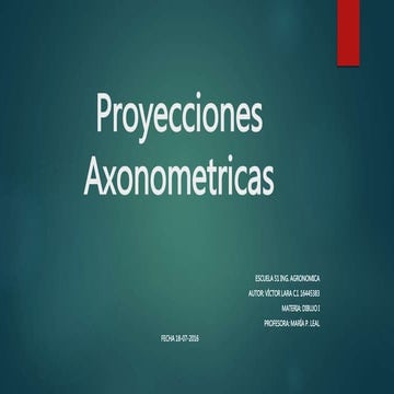 Proyecciones axonometricas
