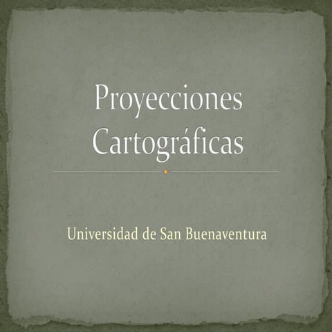 Sistemas de Información Geográfica: Proyecciones cartográficas