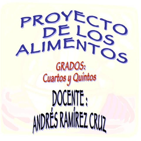Proyect Piramide De Los Alimentos