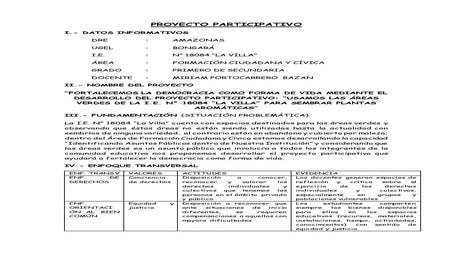 Proyecto Primero de Secundaria