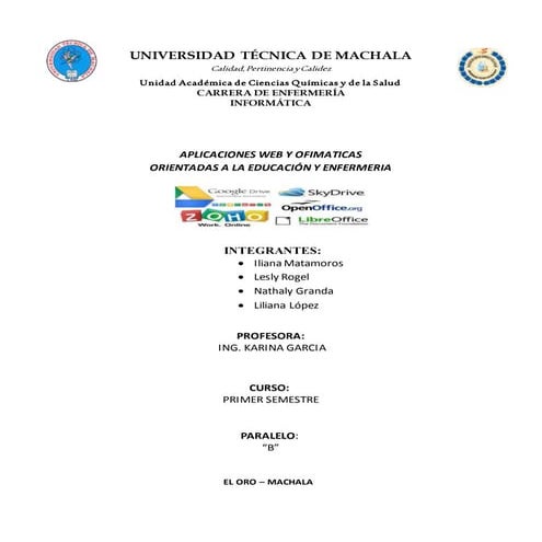 Caratula de informatica | DOCX