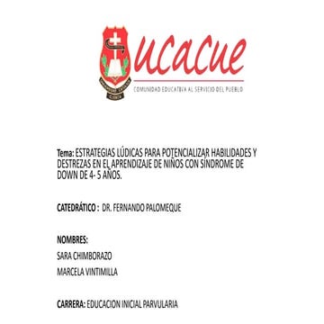 Proyecto estrategias-para-niños-con-síndrome-de-down