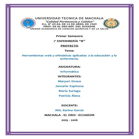 Proyecto informática Grupo Nº 1