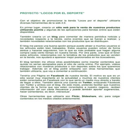 Proyecto LOCOS POR EL DEPORTE