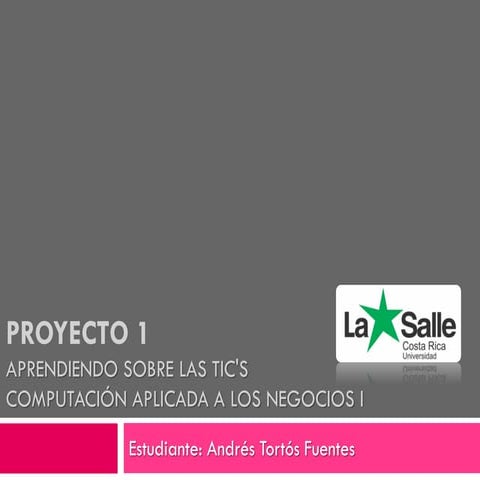 Proyecto 1: Aprendiendo sobre las TIC's