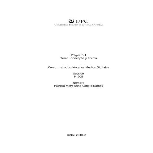 Proyecto 1 sustentacion