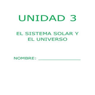 PROYECTO 3 CCSS. EL UNIVERSO
