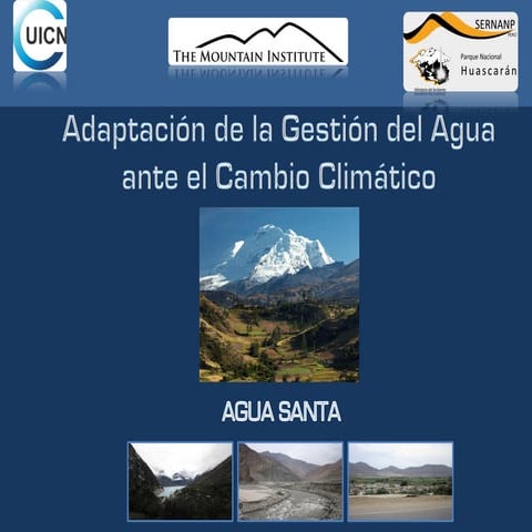 Proyecto Agua Santa   (presentación para corresponsales)