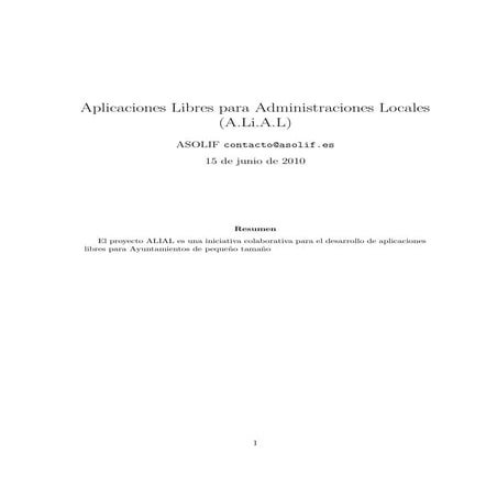 Proyecto ALIAL