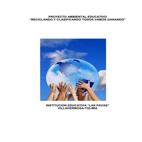 Proyecto ambiental educativo por Darlin Ricaurte Avila.