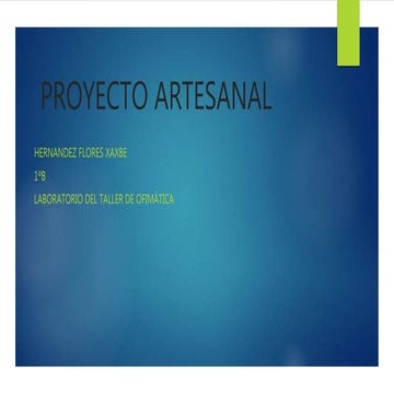 Proyecto artesanal