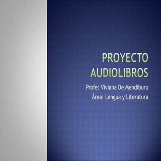 Proyecto audiolibros