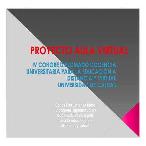 Proyecto aula virtual | PDF