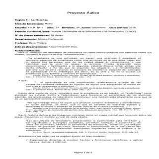 Proyecto aulico (nticx)2010