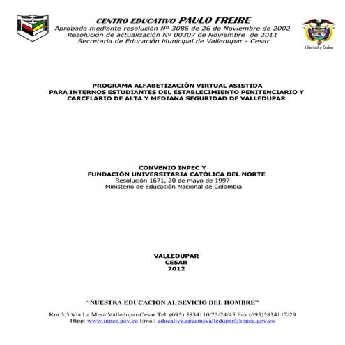 Proyecto c.e paulo freire