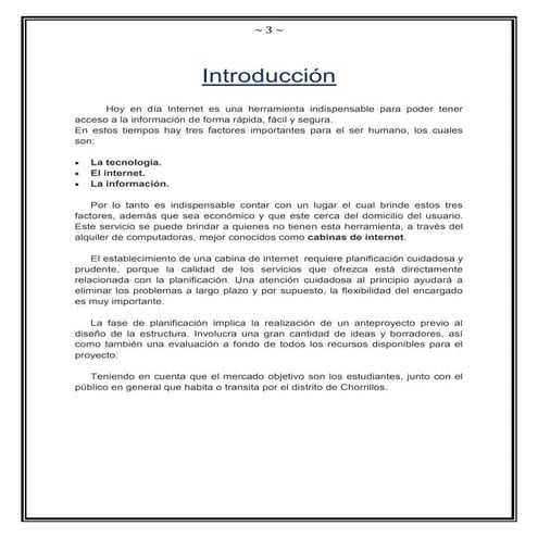 Proyecto cabinas de internet