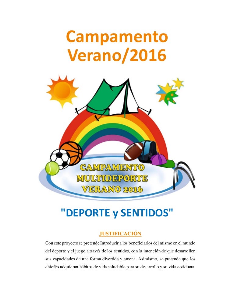 Proyecto campamento verano