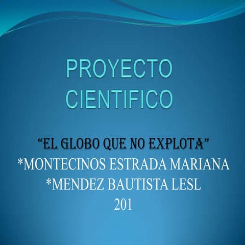Proyecto cientifico