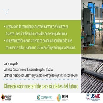 Proyecto climatización solar upb | PPTX