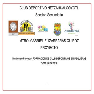 Proyecto  club deportivo netzhaulac...
