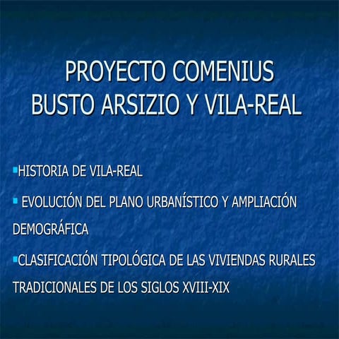 Proyecto Comenius Entre Busto Arsizio Y Vila Real