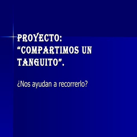 Proyecto compartimos un tanguito - Jerónimo - Maira
