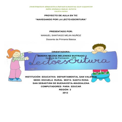 Proyecto de lectoescritura