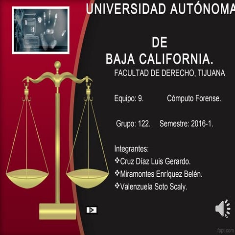 Computo forense presentación power point.