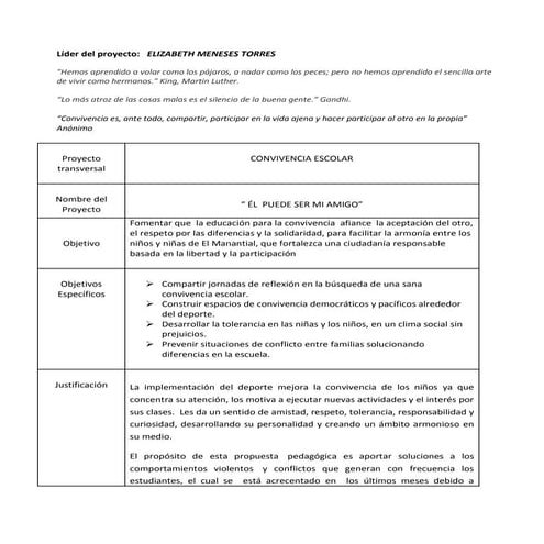 Proyecto convivencia