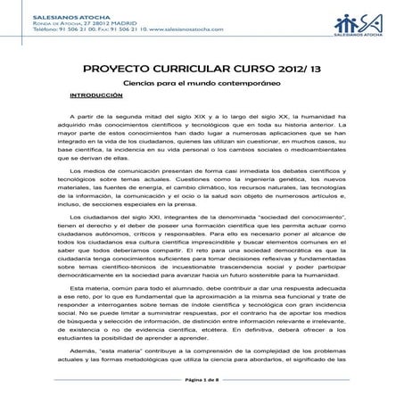 Proyecto curricular ccmc 12.13