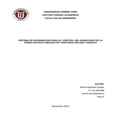 Proyecto David Alejandro Singer