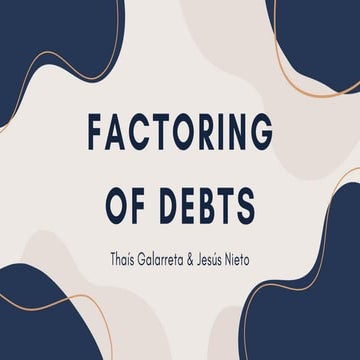 Factoring of debts: Definition, examples and consequences | PDF