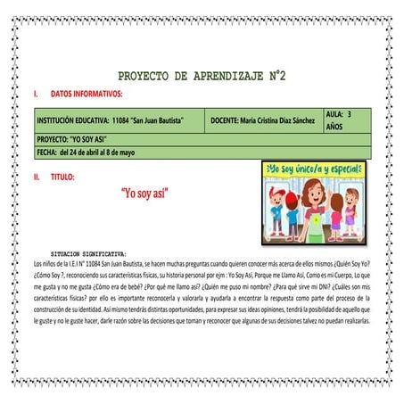 PROYECTO DE APRENDIZAJE N°2 yo soy asi.docx
