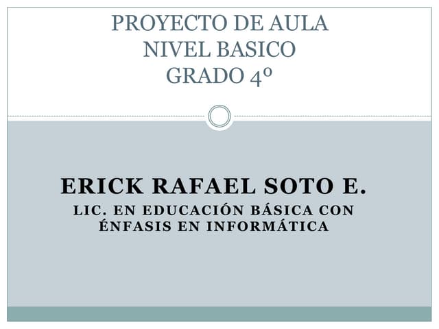 Proyecto De Aula