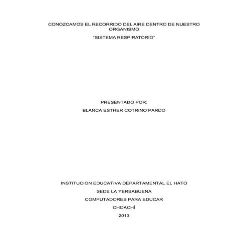 Sistema respiratorio