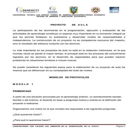 P r o y e c t o de a u l a.   1 docx