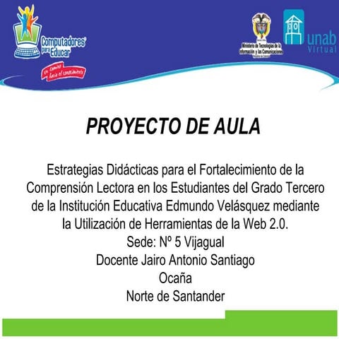 Proyecto de aula 22887_Formador Johanna Archila | PPT