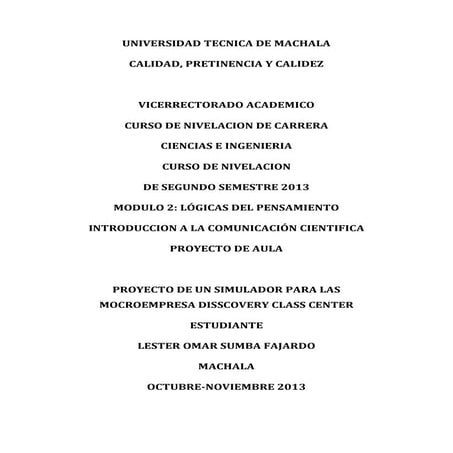 Proyecto de aula de icc