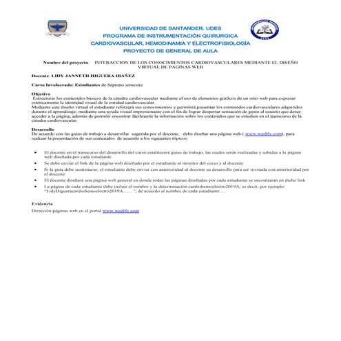 Proyecto de aula general | DOCX