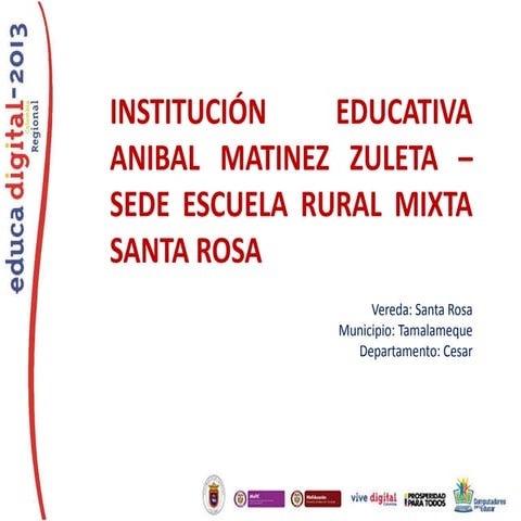 Proyecto de aula ornato y embellecimiento escuela rural mixta santa rosa