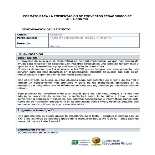 Proyecto de aula (plan de mesa   rafael pardo)