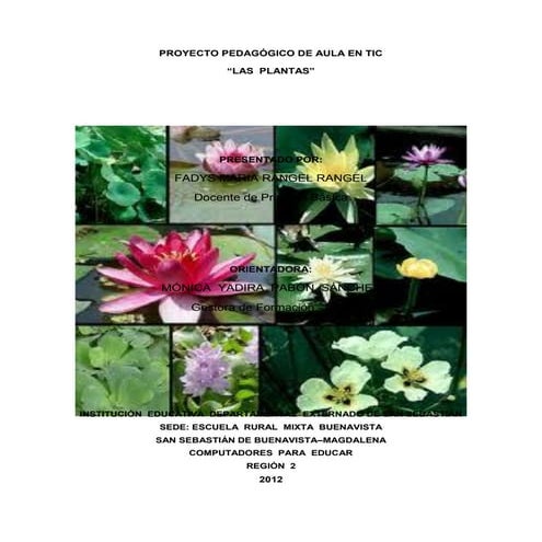PROYECTO DE AULA TIC - LAS PLANTAS