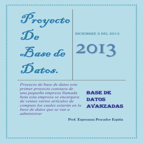 Proyecto de base de datos completo